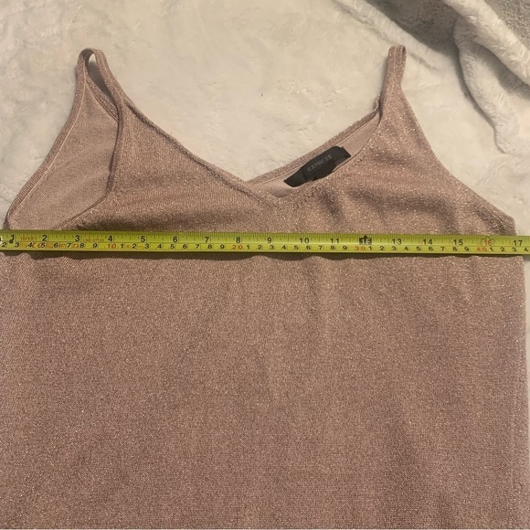 NEW Express Top Large Pale Pink Silk Metallic Wrap Strap Sleeveless Tank - Picture 14 of 16